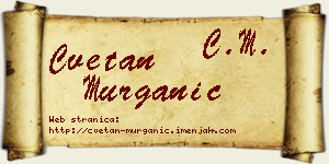 Cvetan Murganić vizit kartica